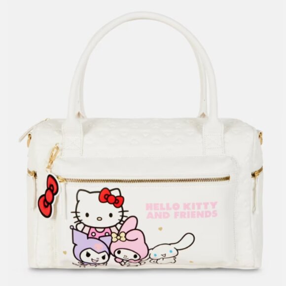 Hello Kitty & Friends Quilted Ivory Weekender Duffel Bag – NWT Travel Overnight - Picture 4 of 6